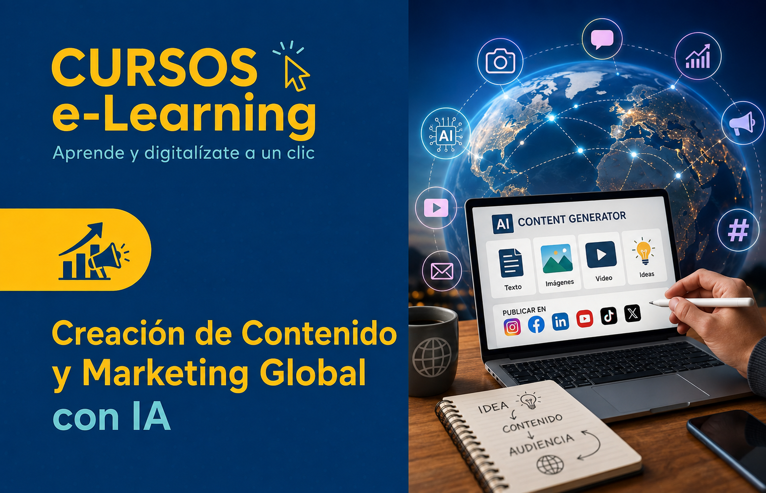 Creación de Contenido y Marketing Global con IA