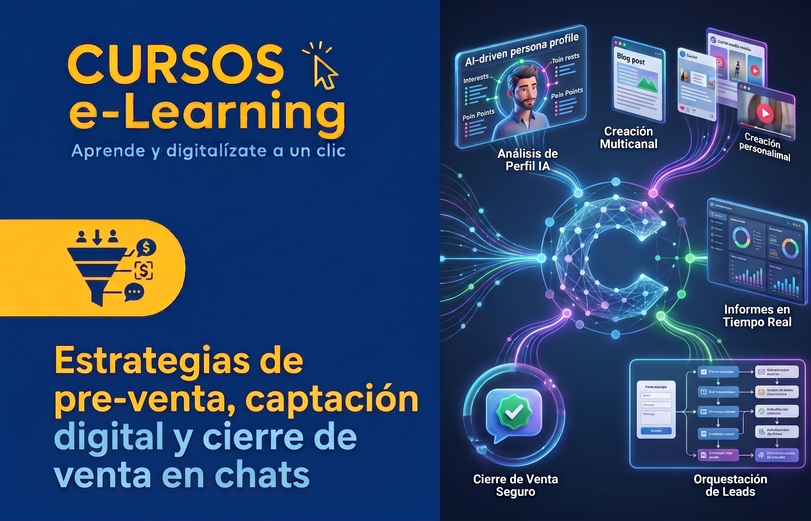 Curso: Estrategias de preventa, captación digital y cierre de venta en chats