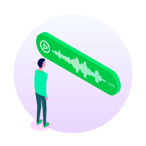 Audio de whatsapp business